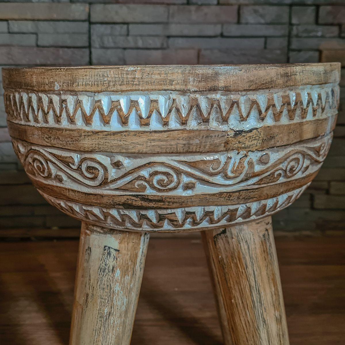 Piso / Mesa lateral Santorini 35x35x45 altura-3