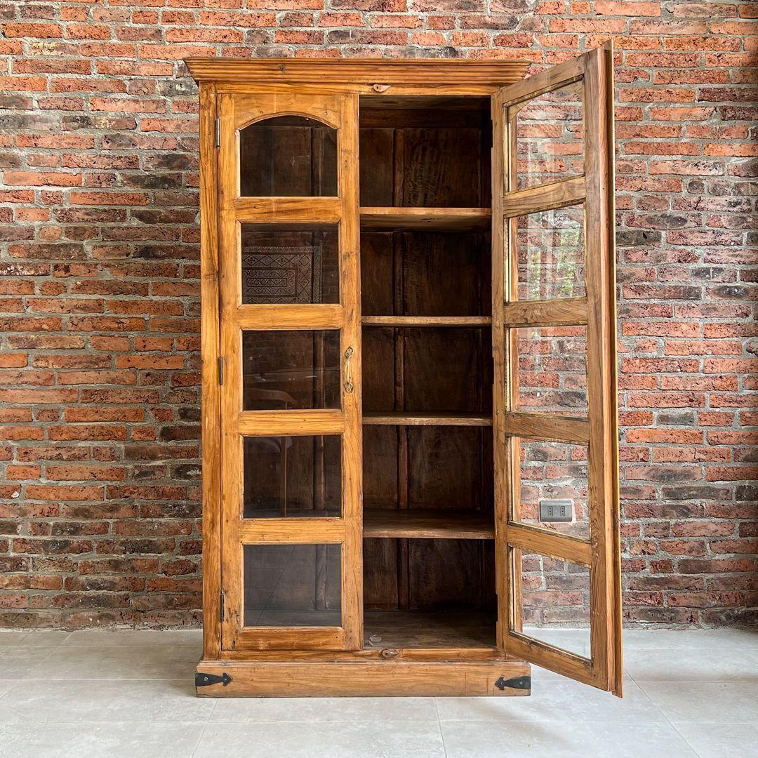 Vitrina madera Teca 92x41x180 cms-1