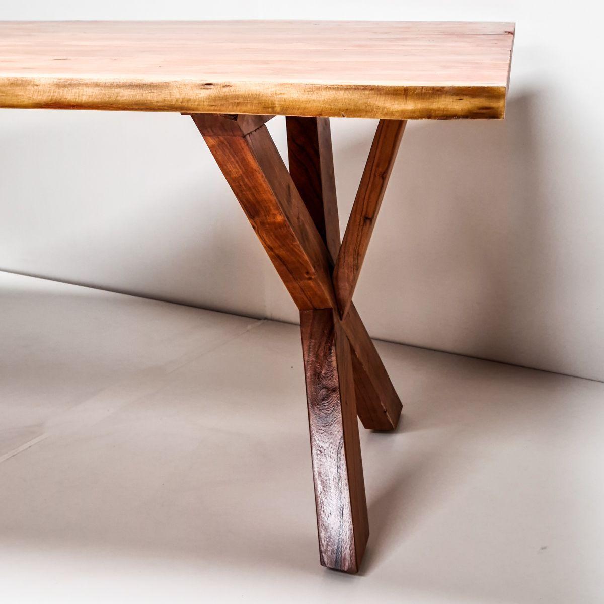 Mesa de comedor Cadiz 200x100 Madera Teca-4
