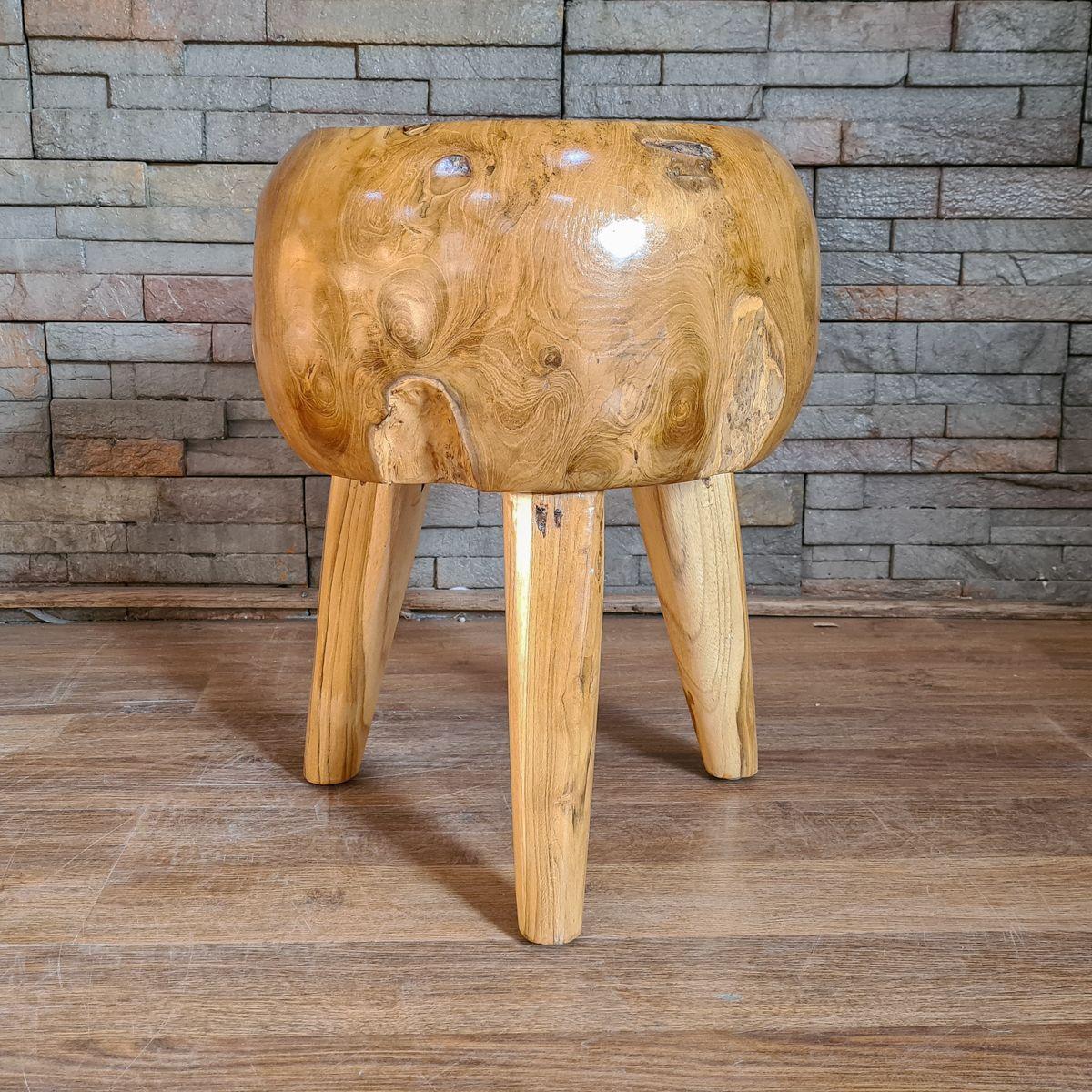 Piso / Mesa lateral Natura 35x35x47 altura-1