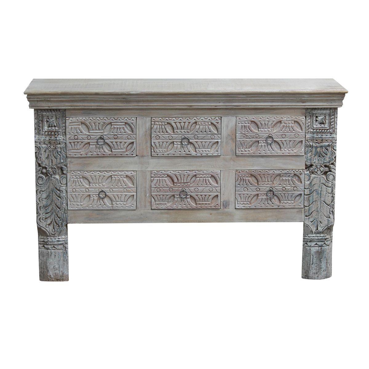 Arrimo/ Cómoda Venecia 6 cajones 130x45x80 altura-2