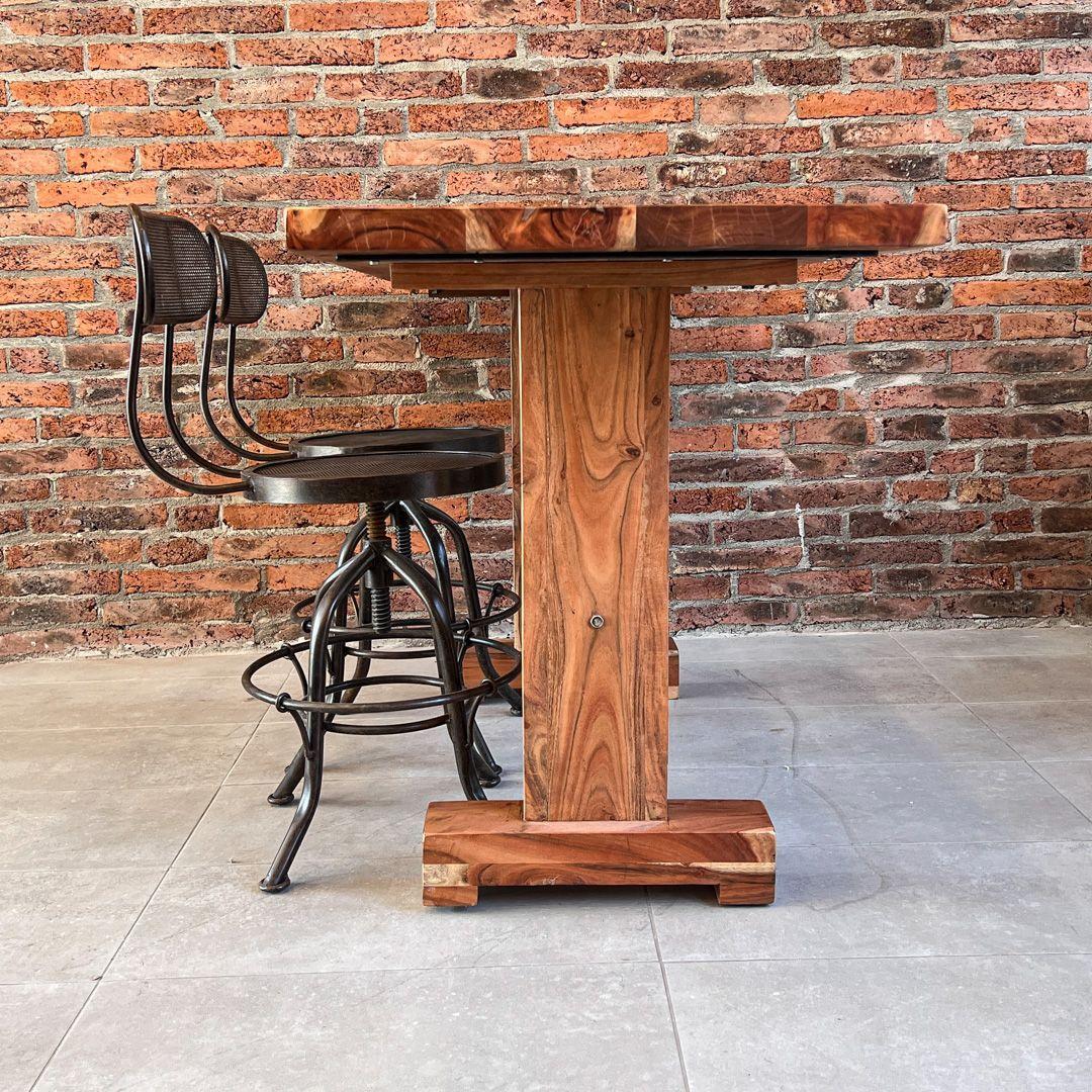 Mesón Barra Bar madera Teca modelo Cucao-8