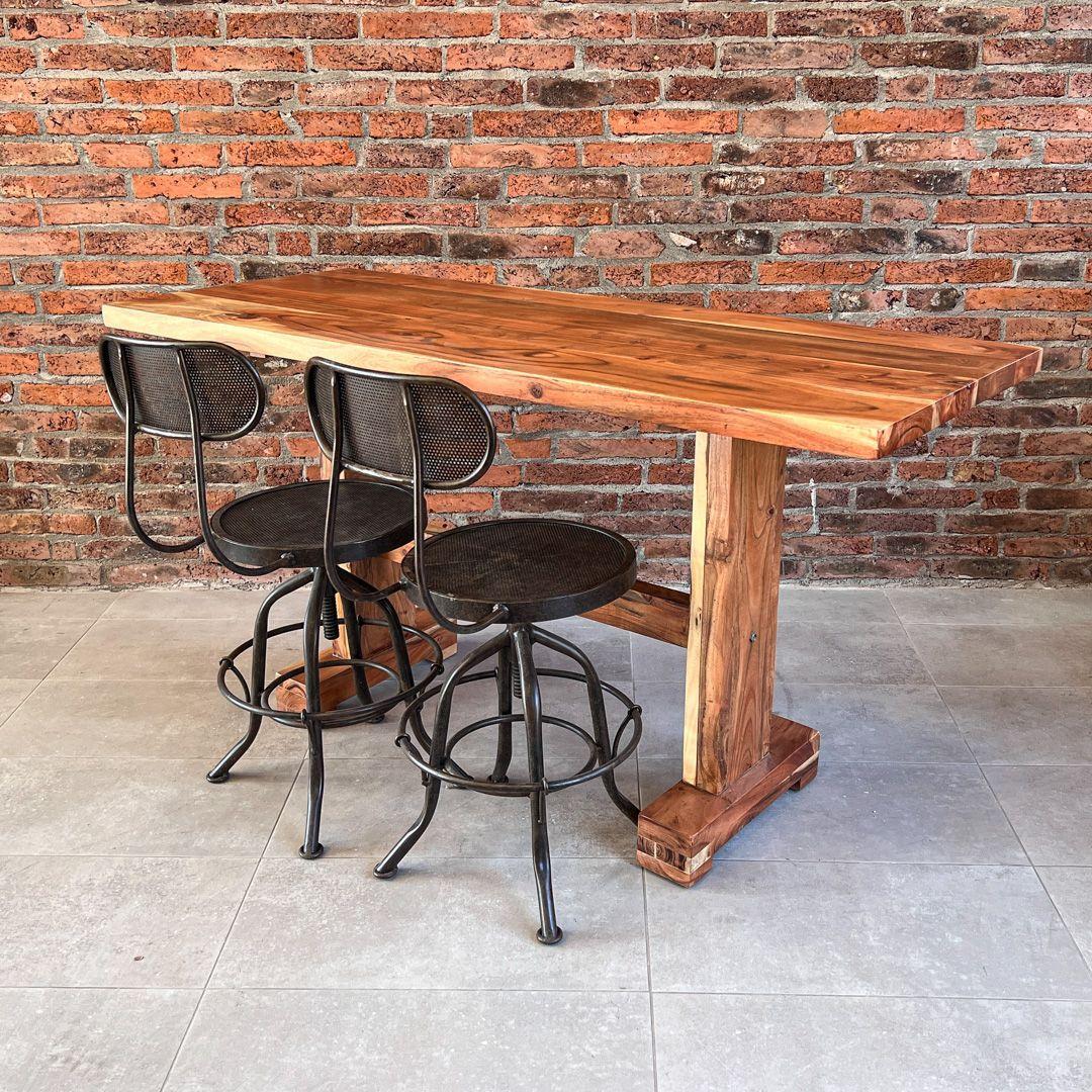 Mesón Barra Bar madera Teca modelo Cucao-6