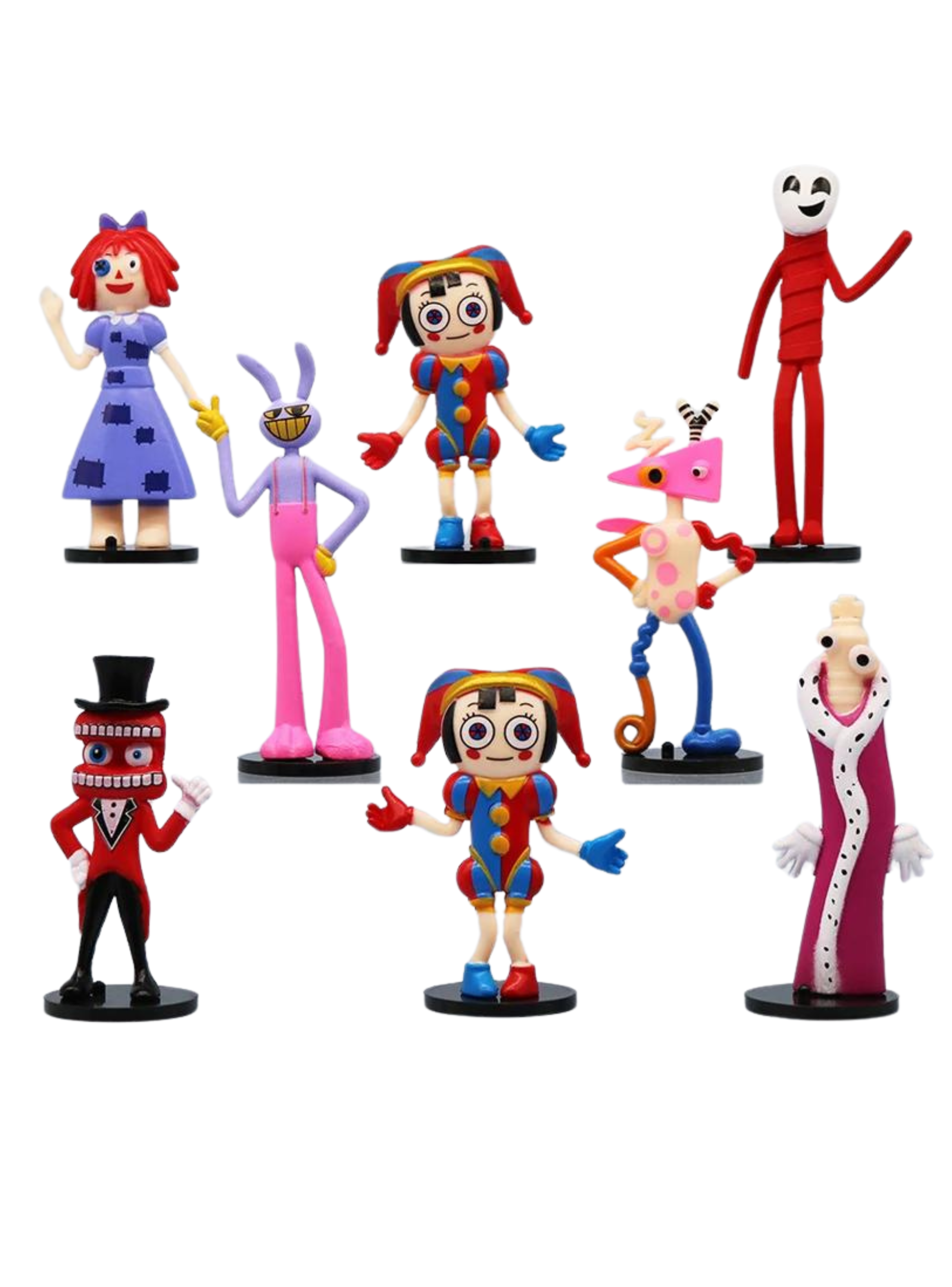 8 Figuras Amazing Digital Circus 10cm-0