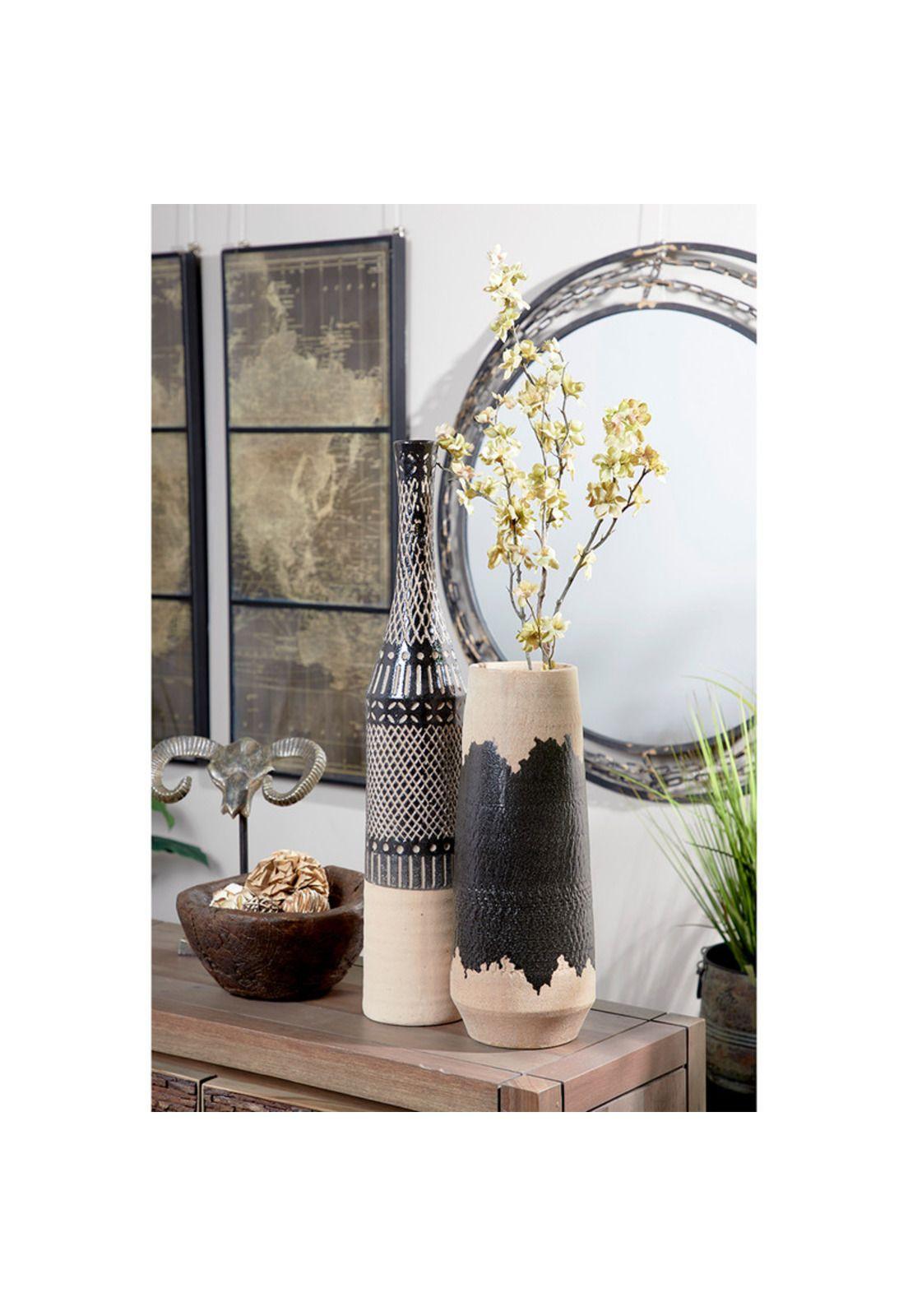 Jarrón Porcelana Black Alto-1