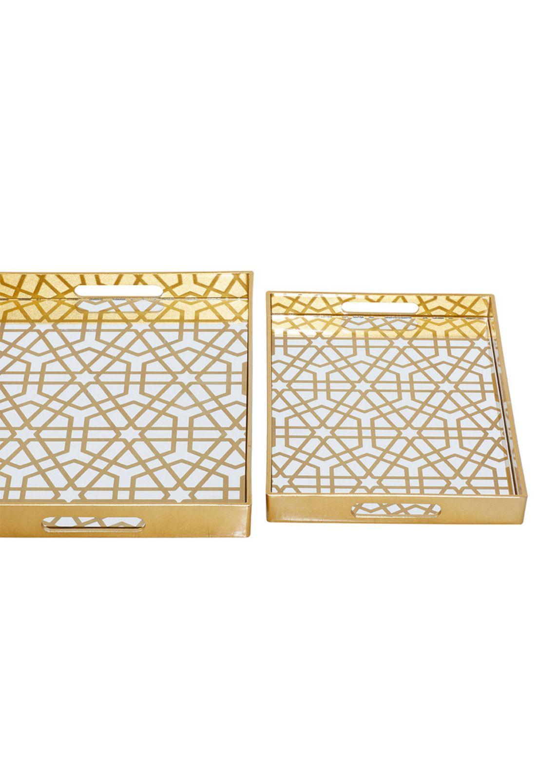 Set Bandejas Espejo Gold-4