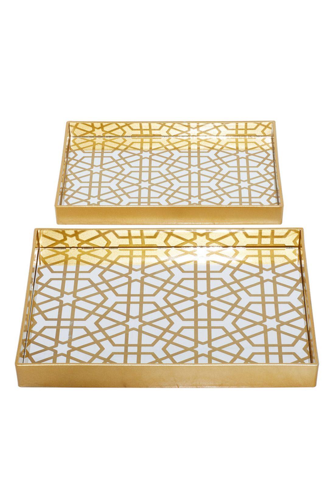 Set Bandejas Espejo Gold-5