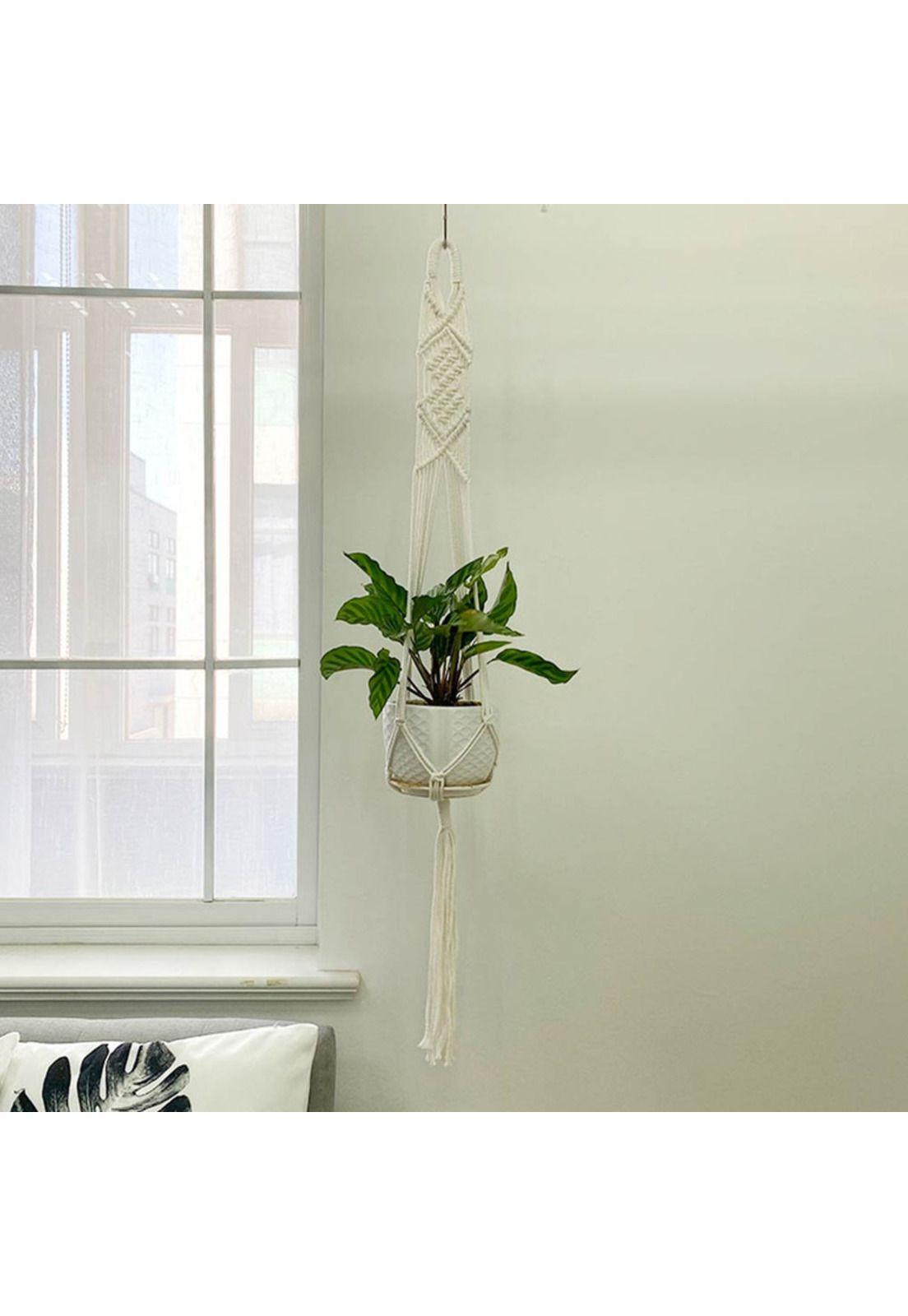 Colgador de Plantas Simple Blanco (E) -1