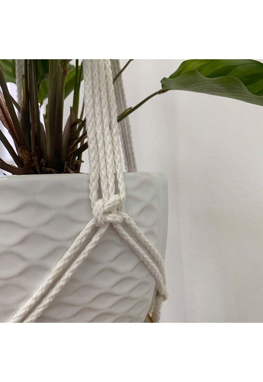 Colgador de Plantas Simple Blanco (E) -3