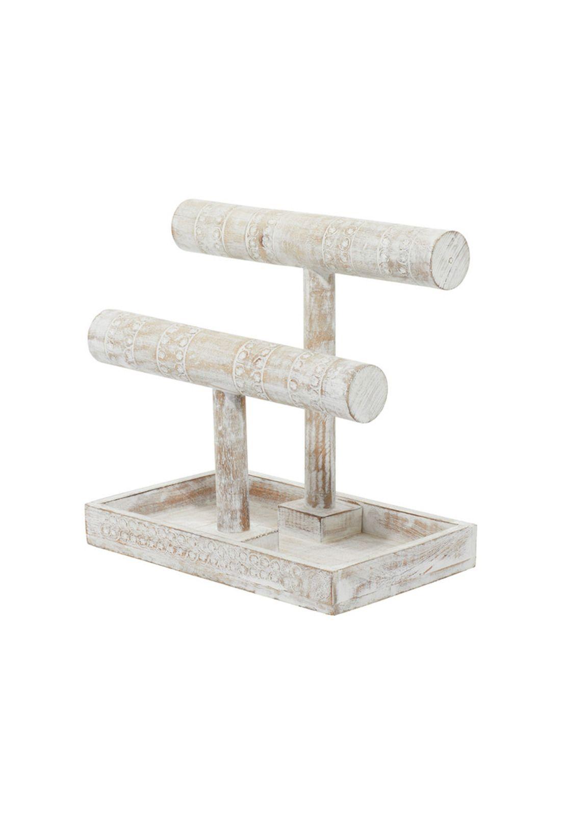 Joyero Wood blanco doble-2