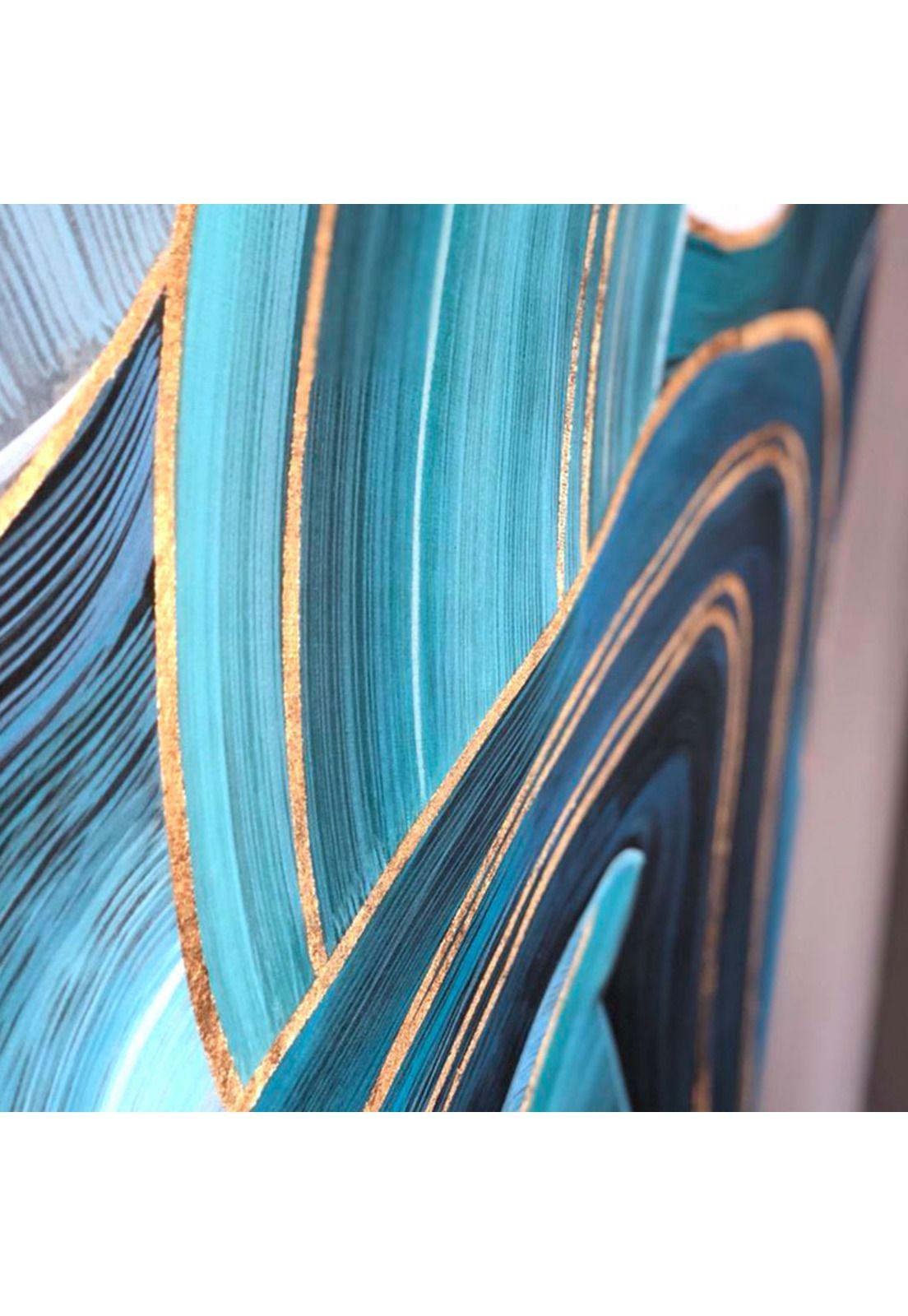 Cuadro Decorativo Mar Profundo 80x120cm Óleo a mano -3