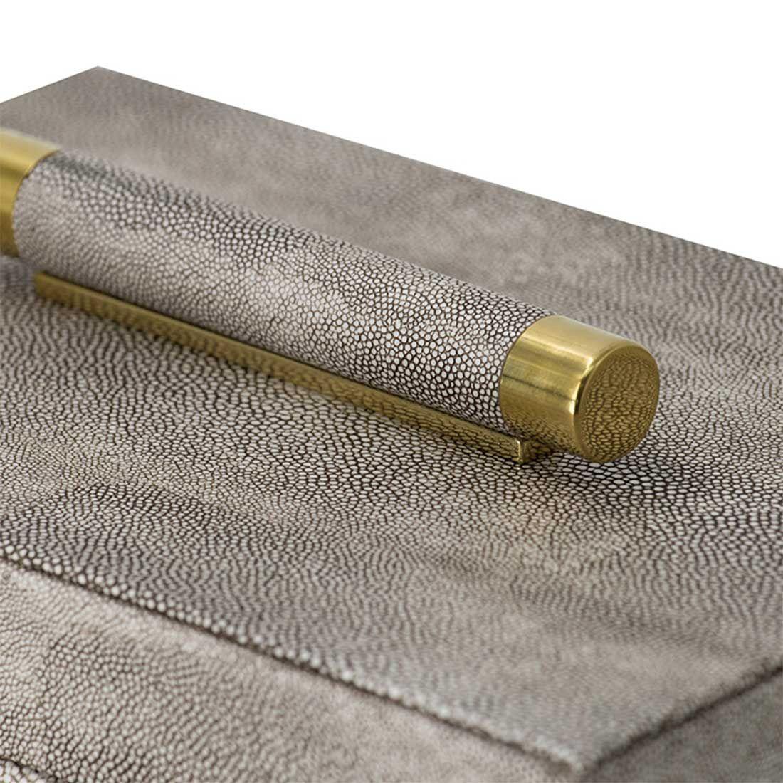 Set de 2 cajas decorativas eco cuero-3