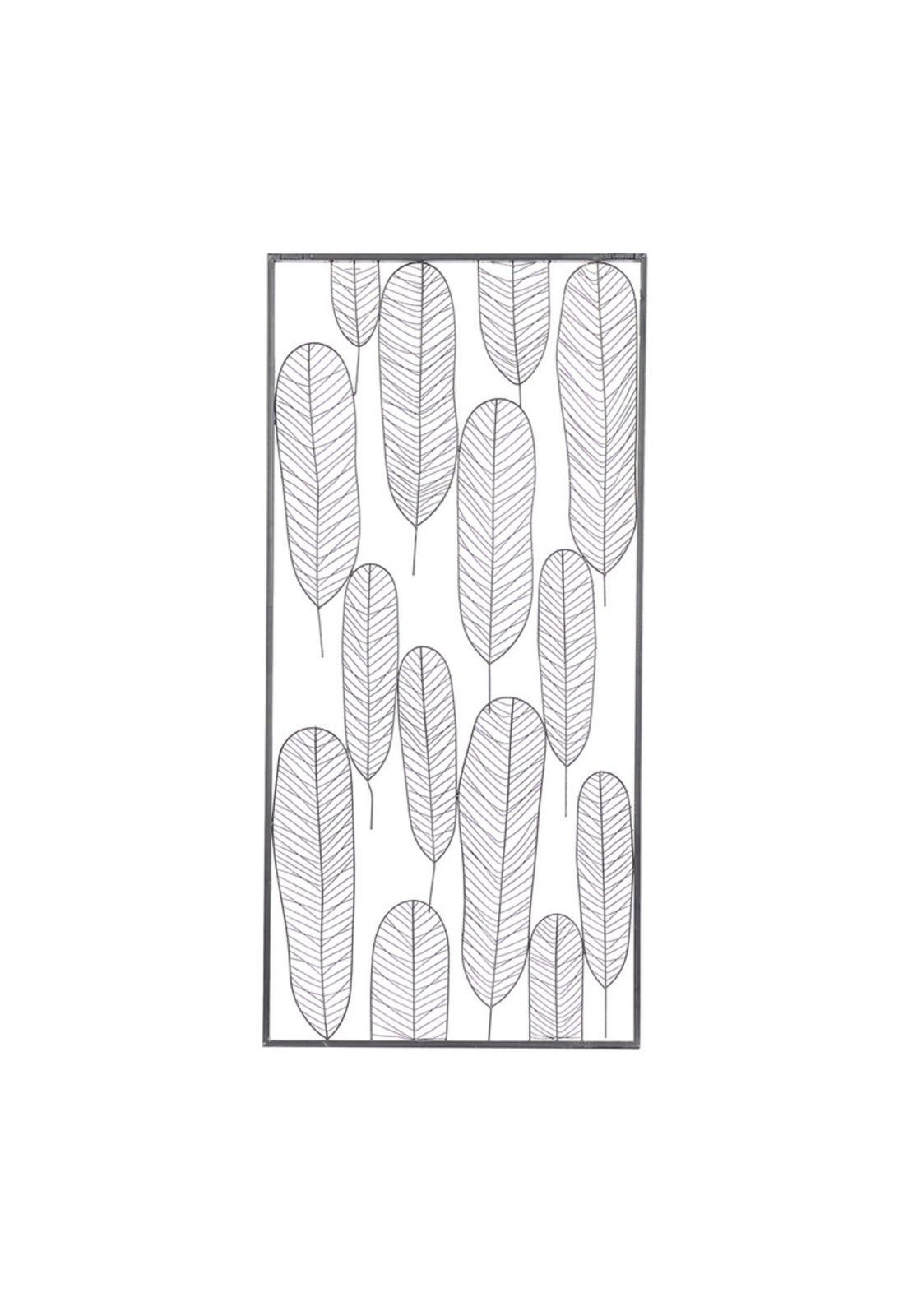 Cuadro Metálico Hojas -3