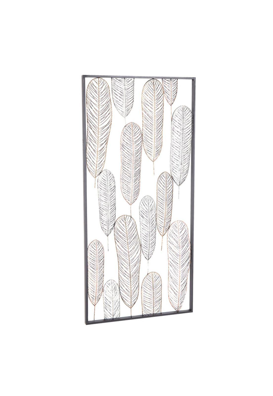 Cuadro Metálico Hojas -4