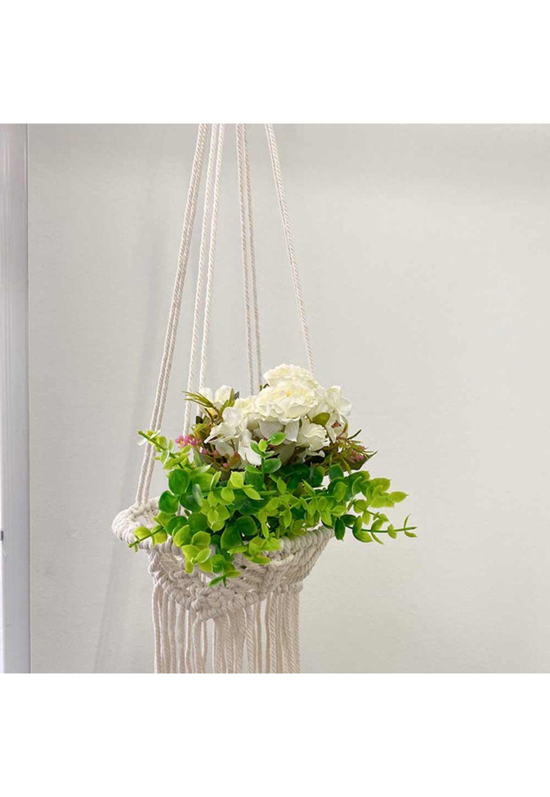 Colgador de Plantas Simple Blanco H -4