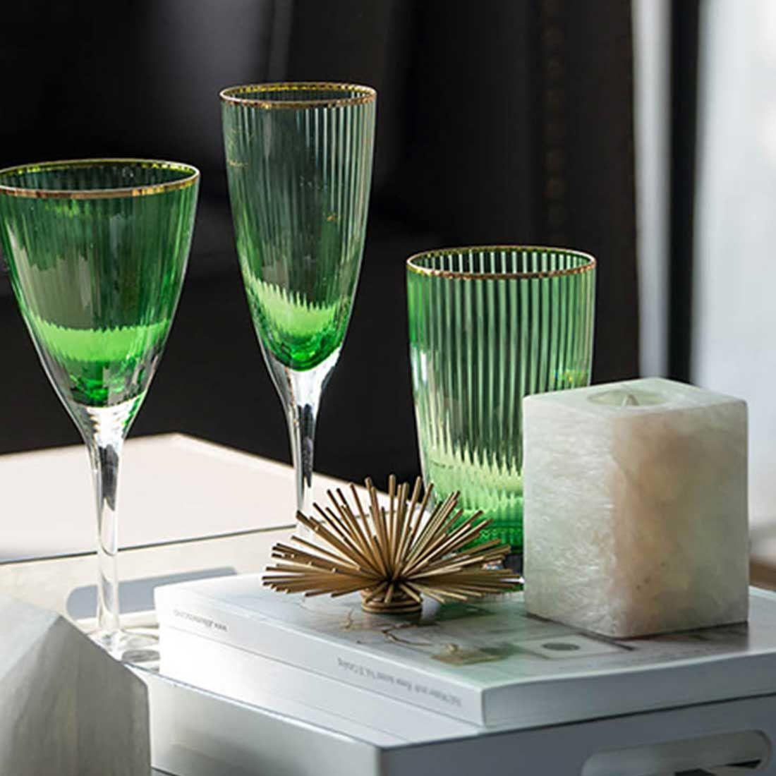 Figura decorativa para pared o mesa de metal dorada (S)-2