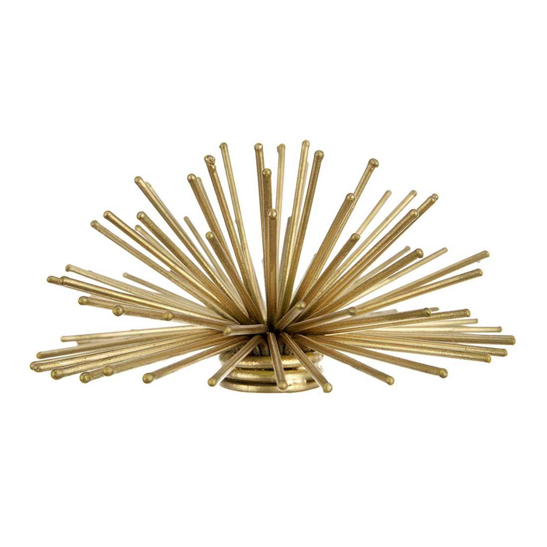 Figura decorativa para pared o mesa de metal dorada (S)-0