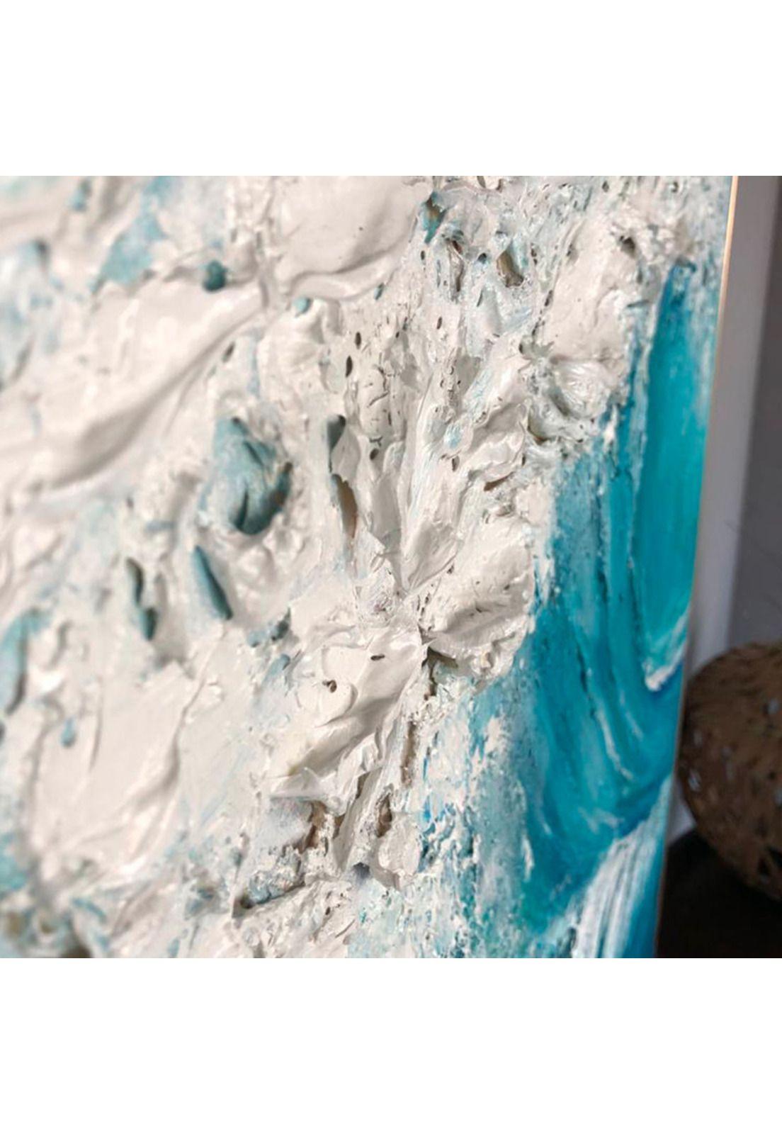 Cuadro Decorativo La Ola 80x120cm Óleo a mano -2