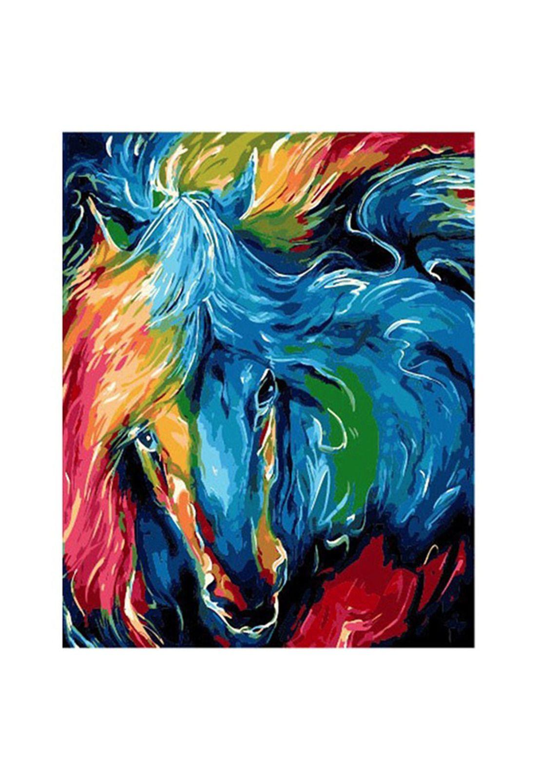 Pintar por número Caballo Psicodélico -0