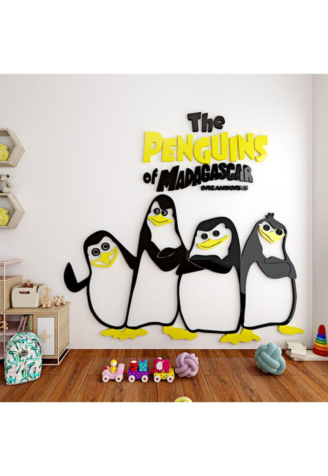 Sticker 3D Pinguinos -4