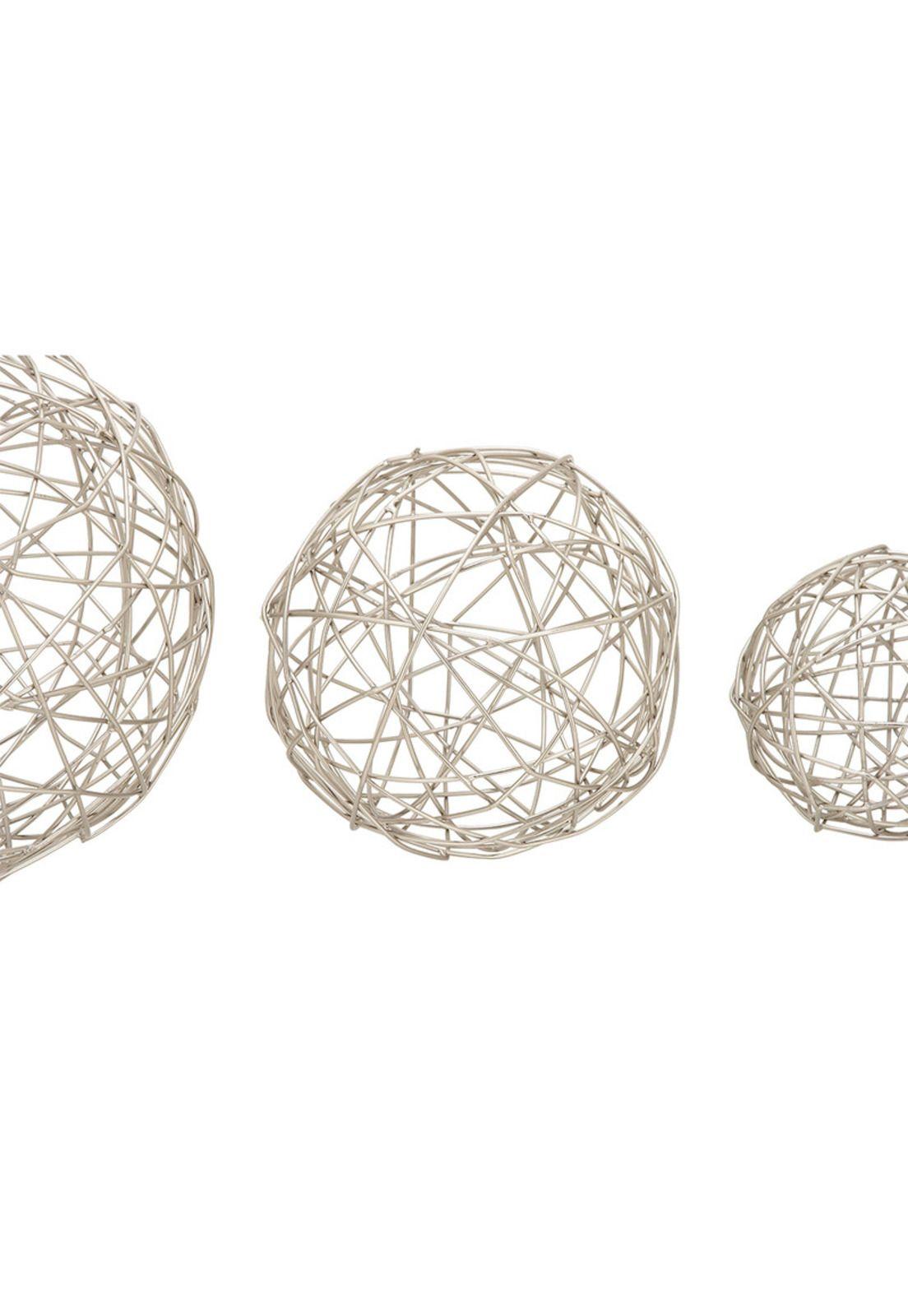 Set Esferas Geo Silver -2