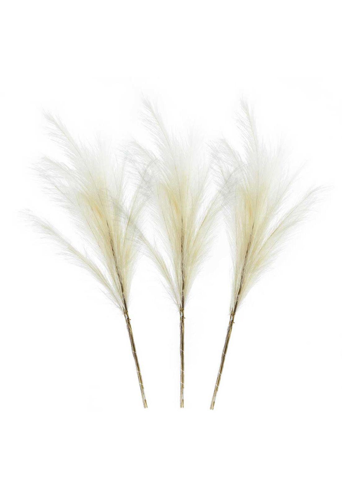 Cola de zorro artificial Set de 3 | Color Crema-0