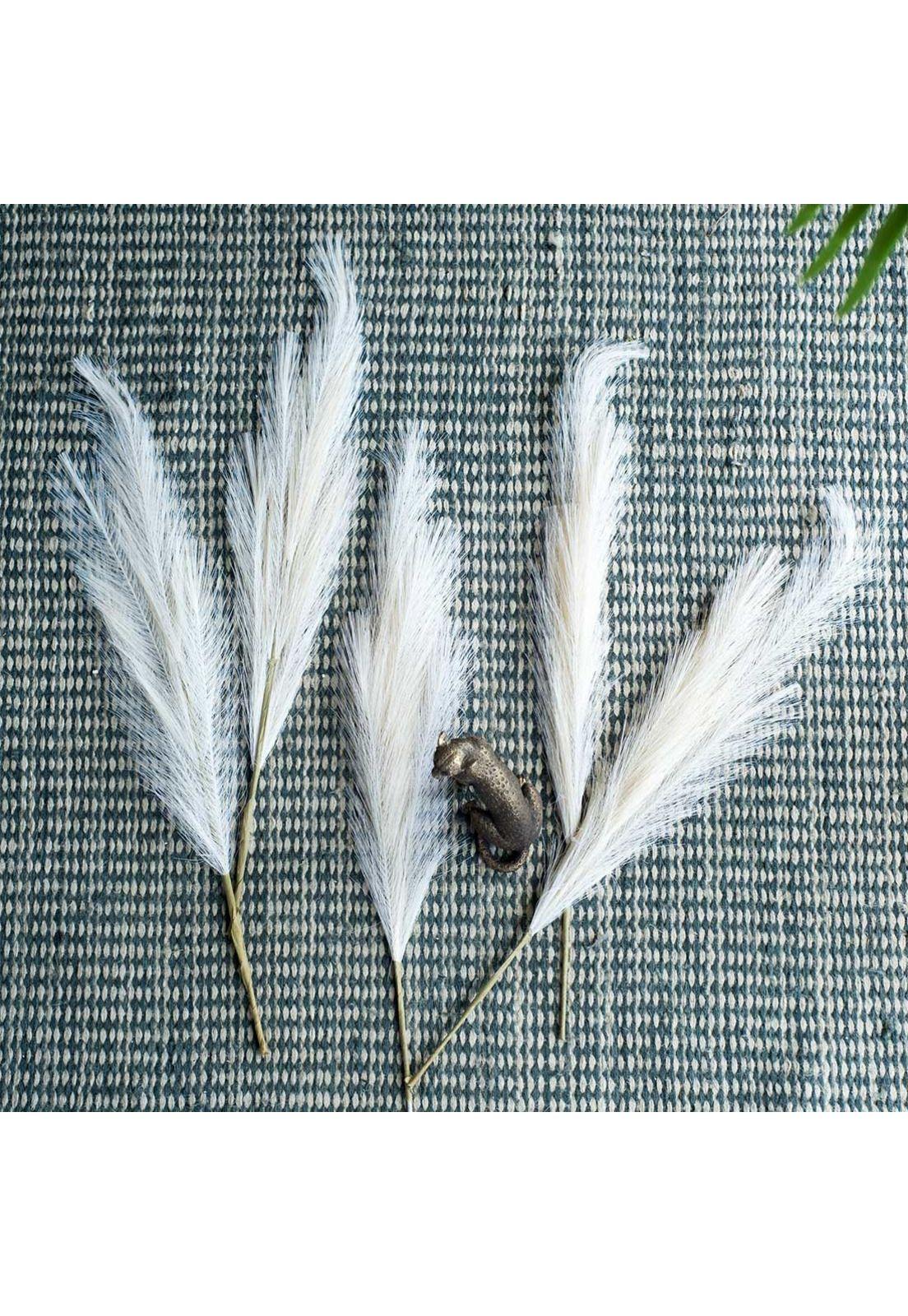 Cola de zorro artificial Set de 3 | Color Crema-2