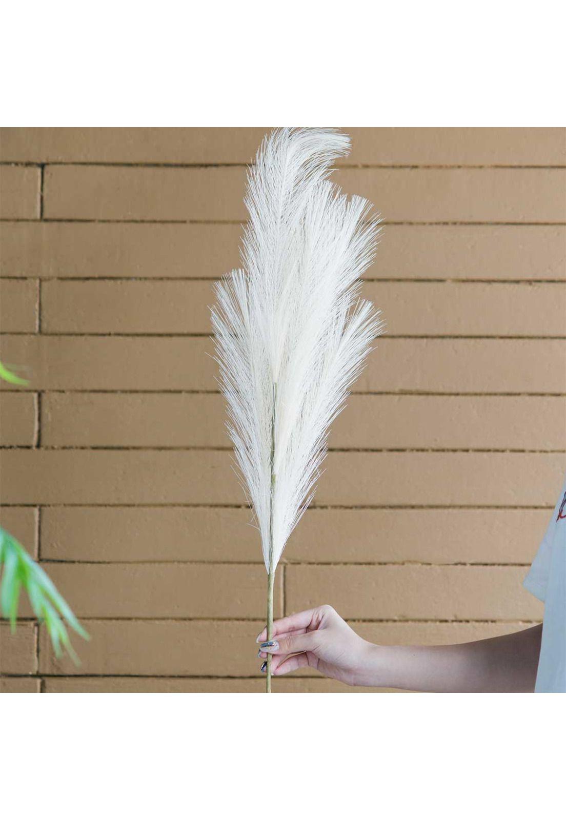 Cola de zorro artificial Set de 3 | Color Crema-3