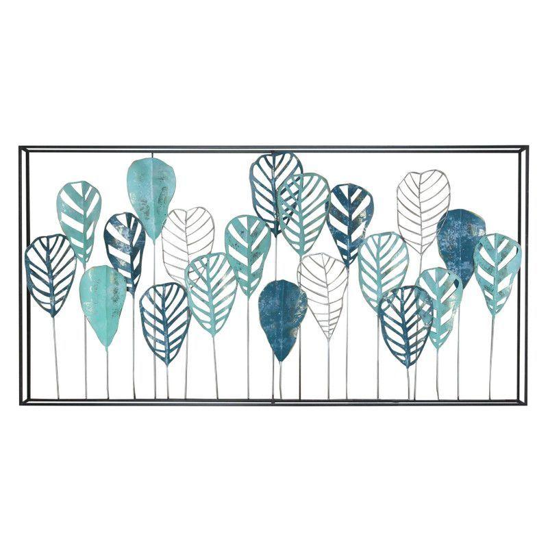 Cuadro Metálico Hojas 135x69 cms-0