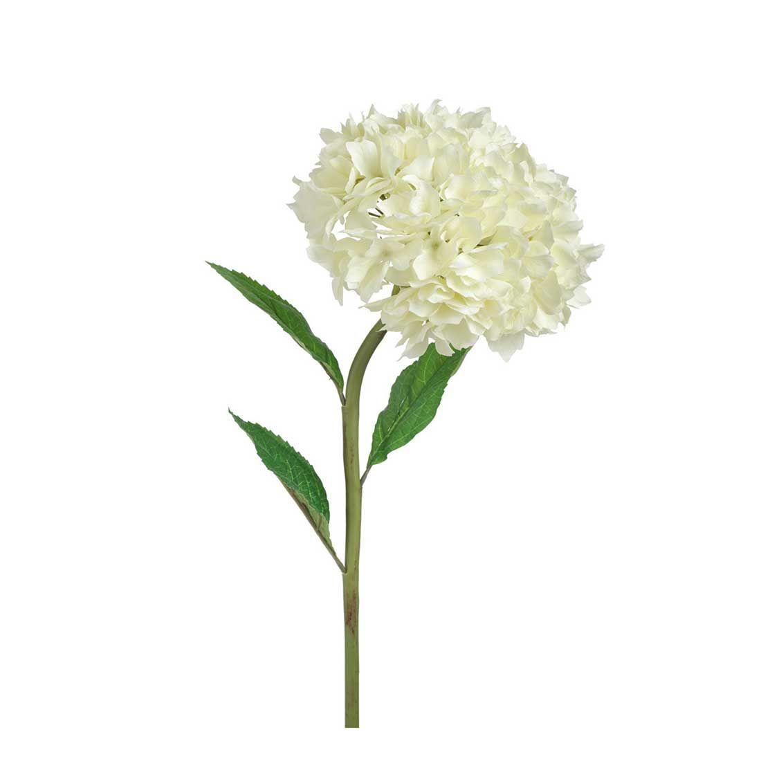 Hortensia flor artificial decorativa | Crema-0