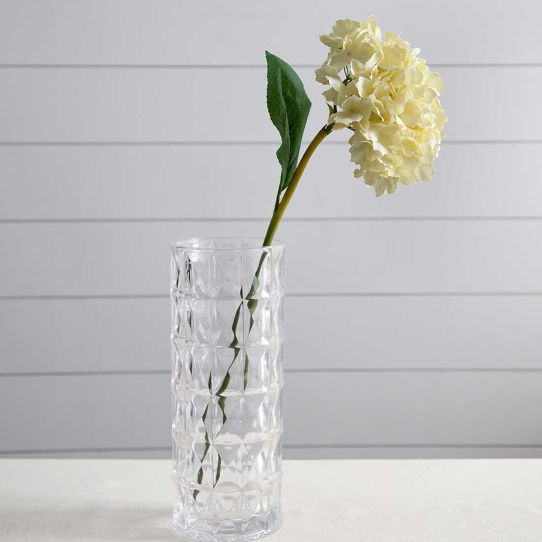 Hortensia flor artificial decorativa | Crema-3