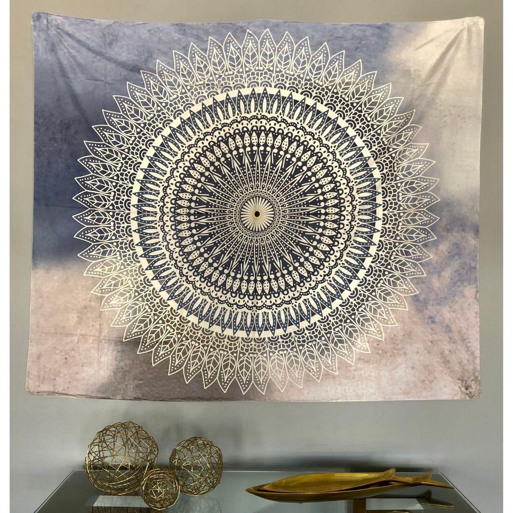 Tapiz de muro Mandala Aqua II-0