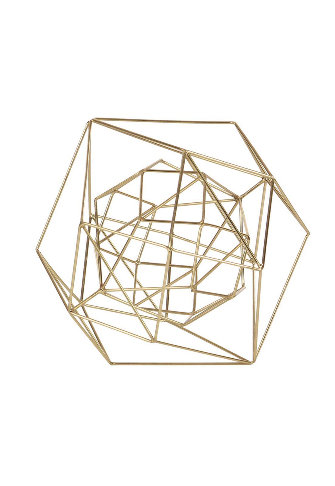 Escultura Geométrica Cosmo Gold-0
