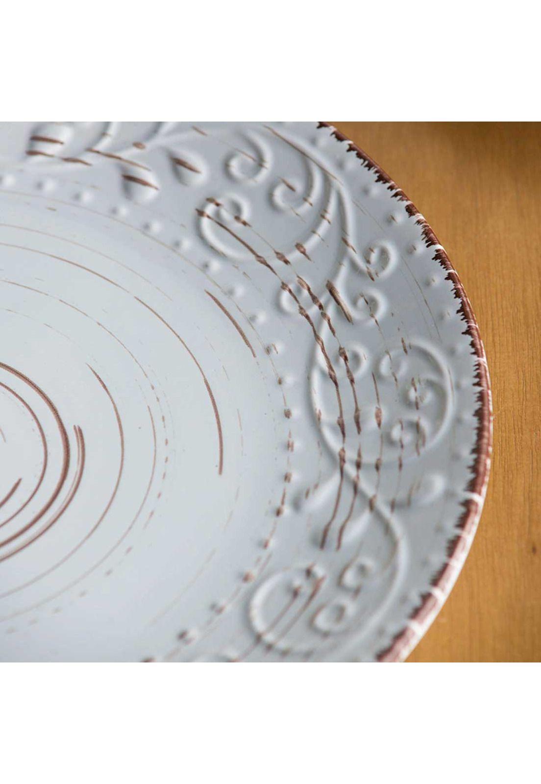 Set de 4 Platos estilo vintage de gres para comedor-3