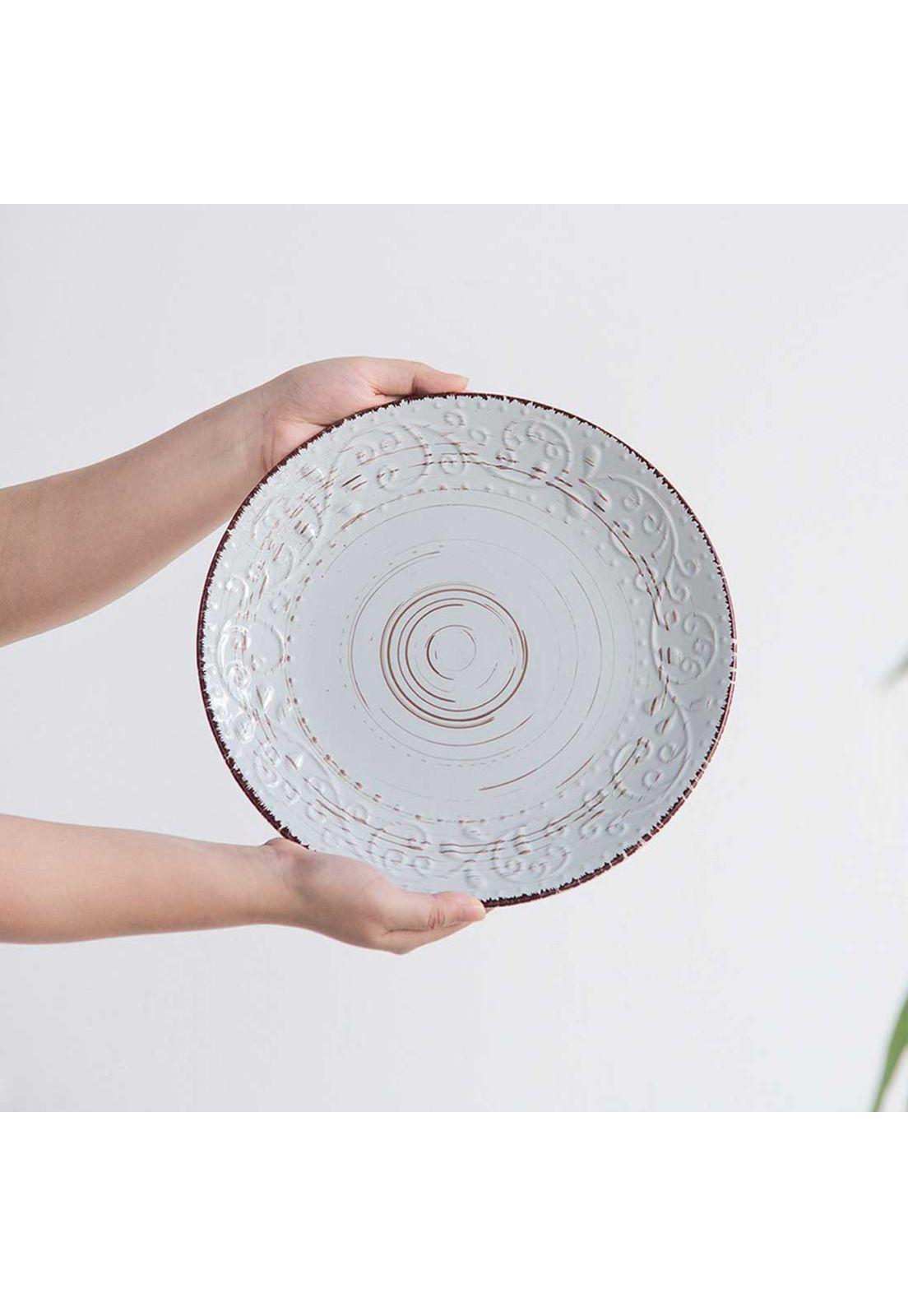 Set de 4 Platos estilo vintage de gres para comedor-4