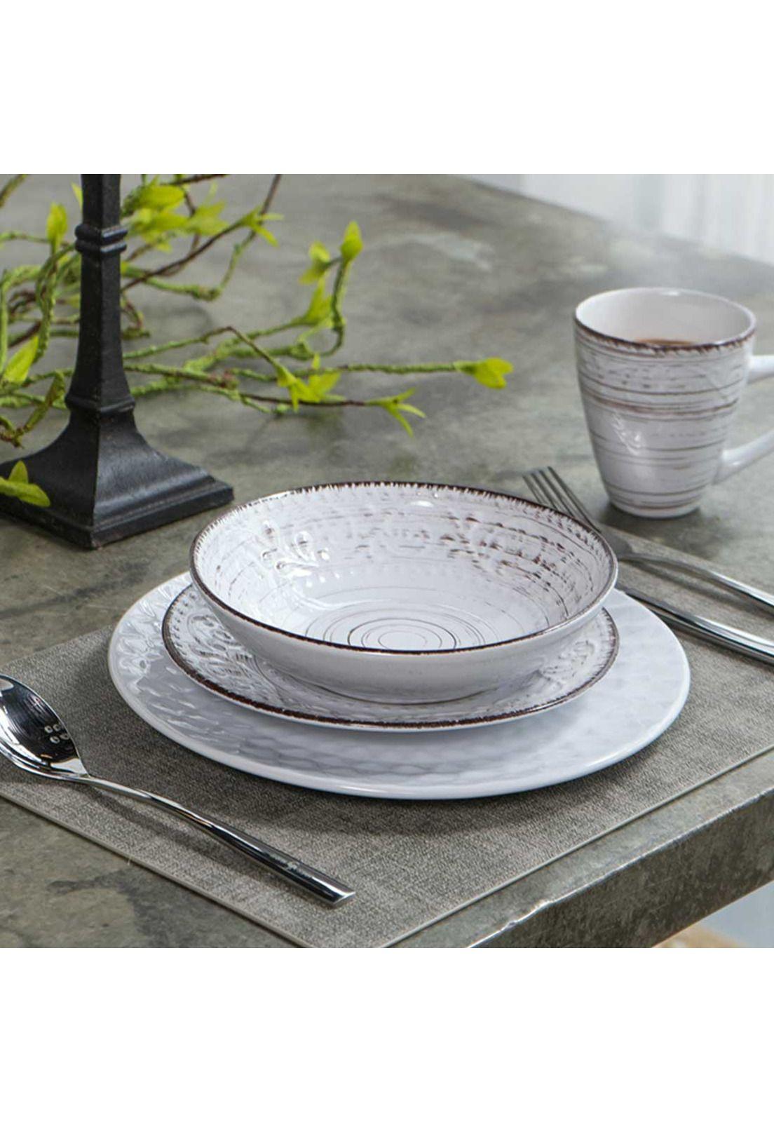 Set de 4 bowls estilo vintage de gres para comedor-1