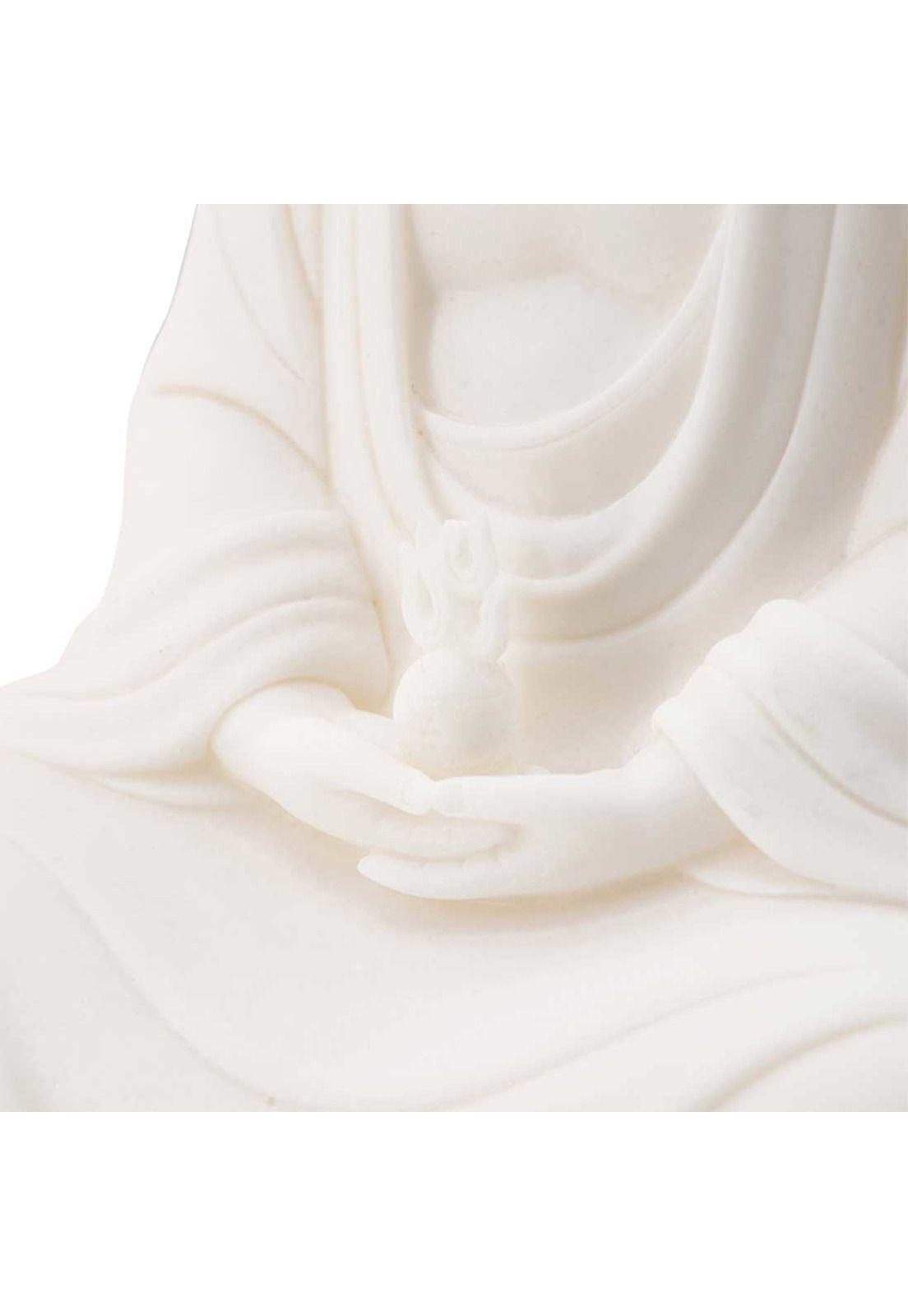 Buddha escultura decorativa Blanca-3