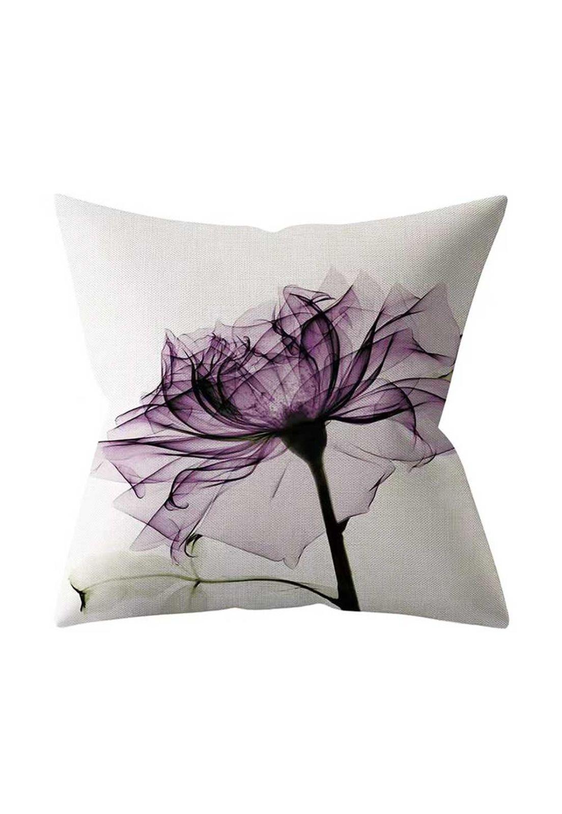 Cojín Flor Morada 45x45 -0