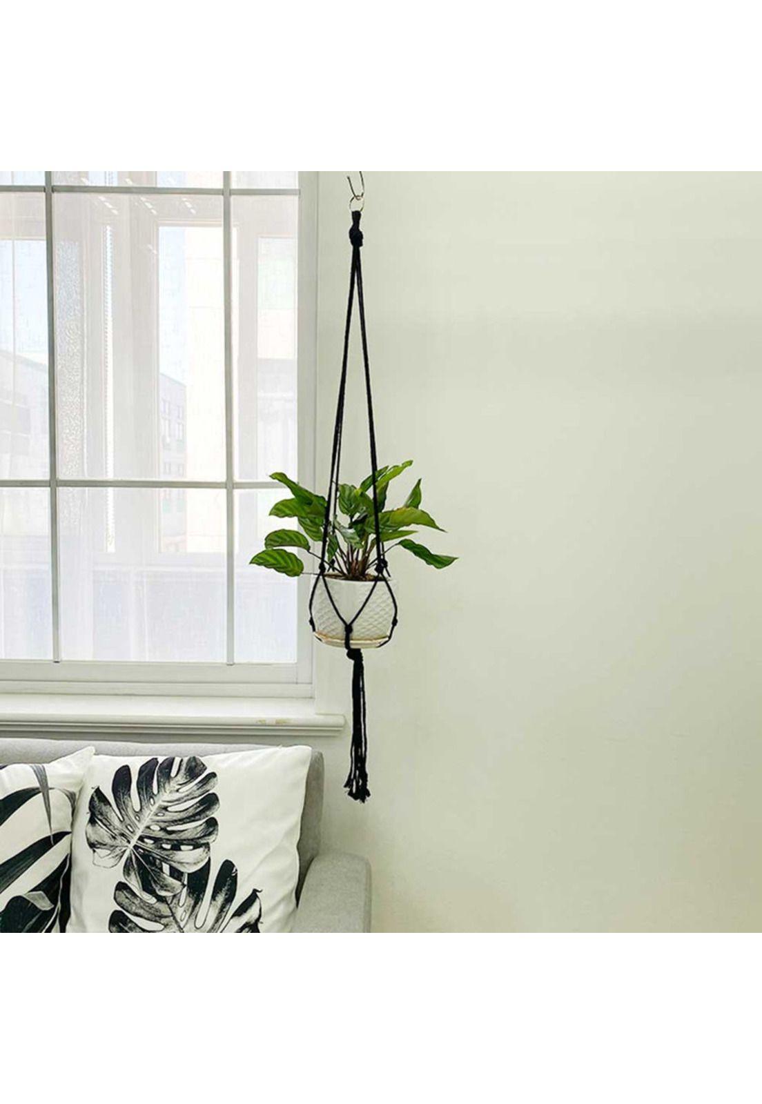 Colgador de Plantas Simple Negro (A) -1