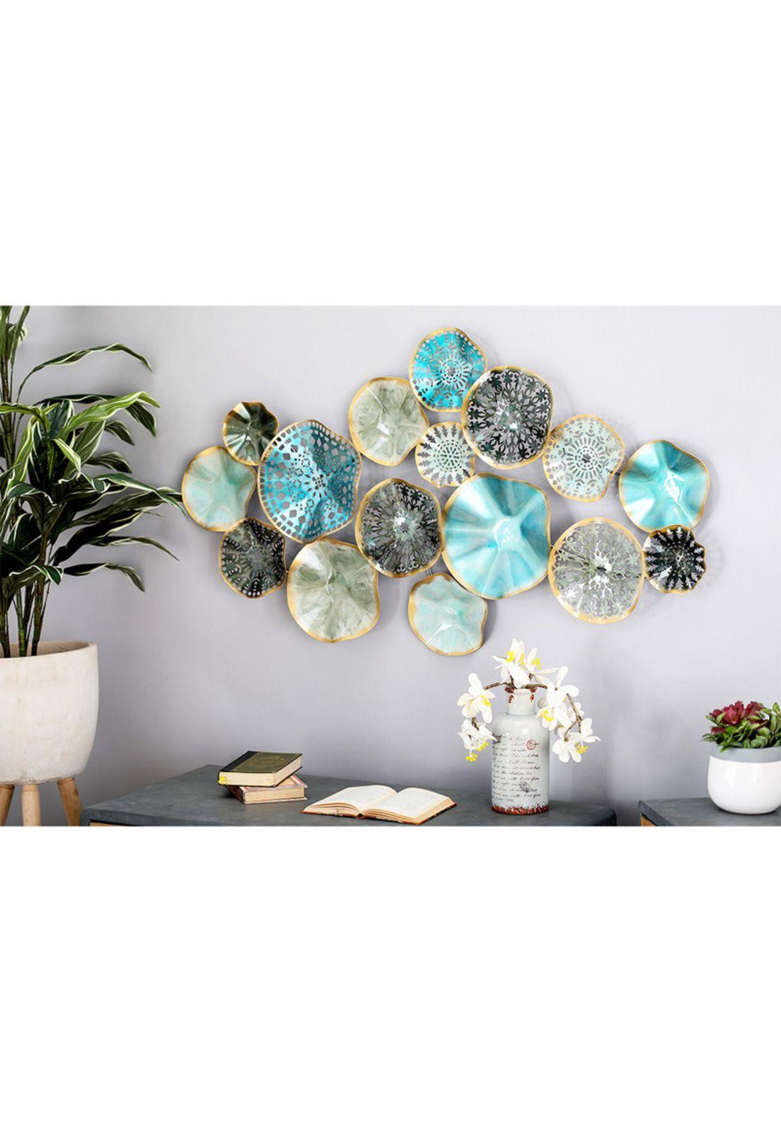 Wall Decor Círculos Abstract Blue-1