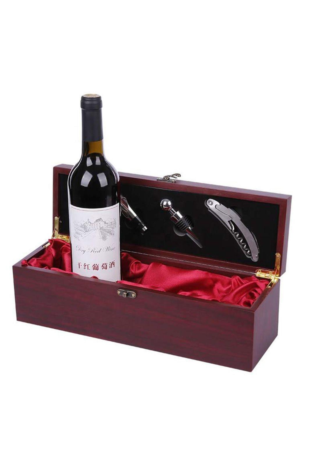 Caja Porta vino con Accesorios-0