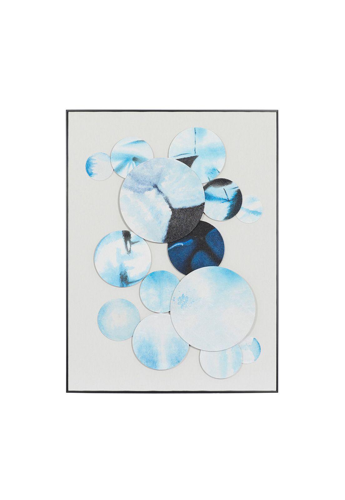 Cuadro Círculos Canvas Blue -0