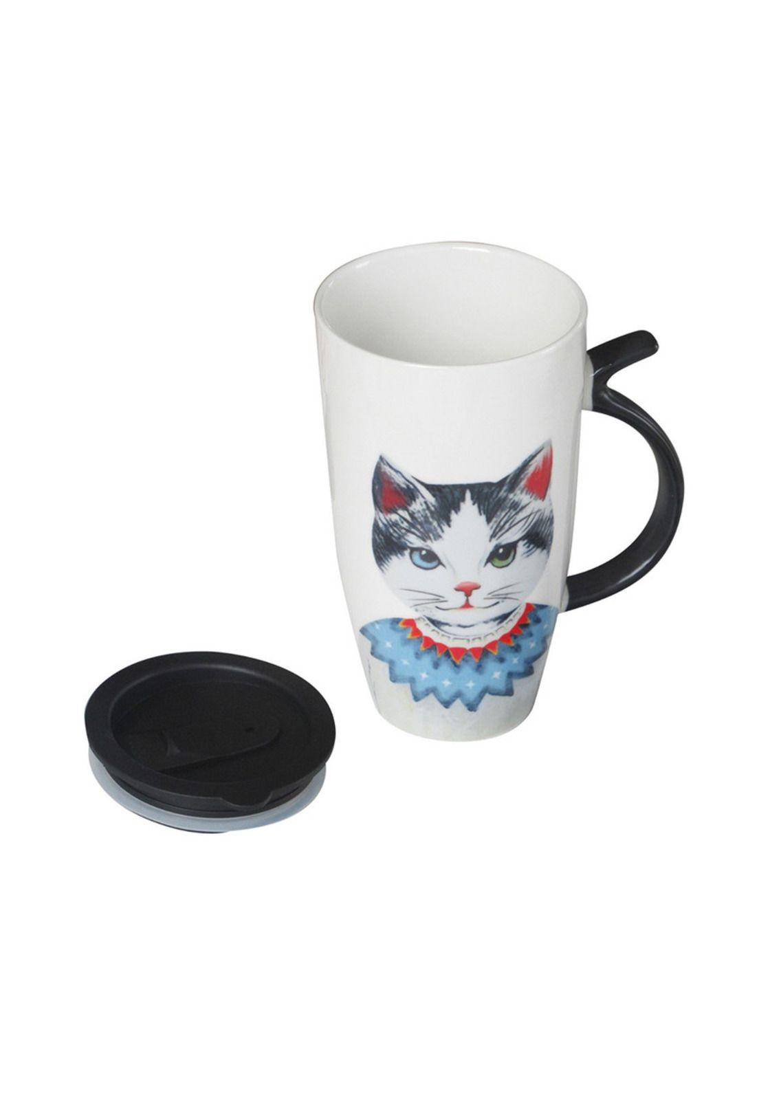 Taza diseño Gato 16 X 9 cm-0