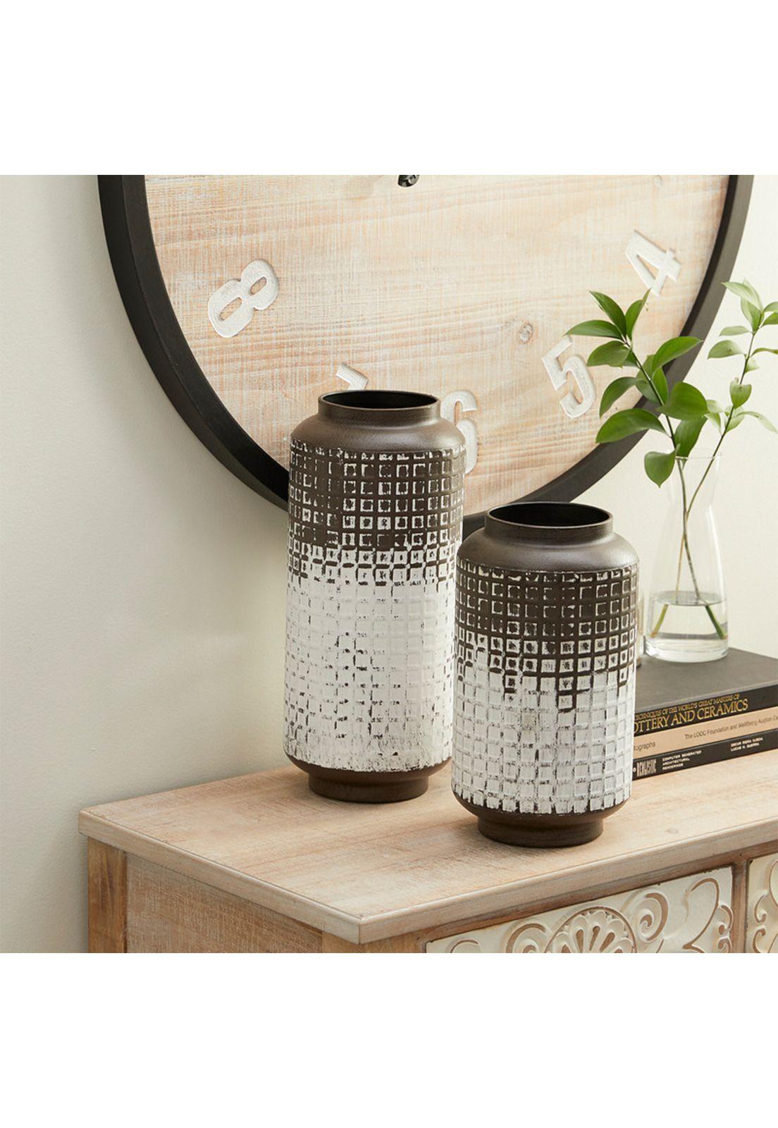 Set Jarrones Boho Metal-1