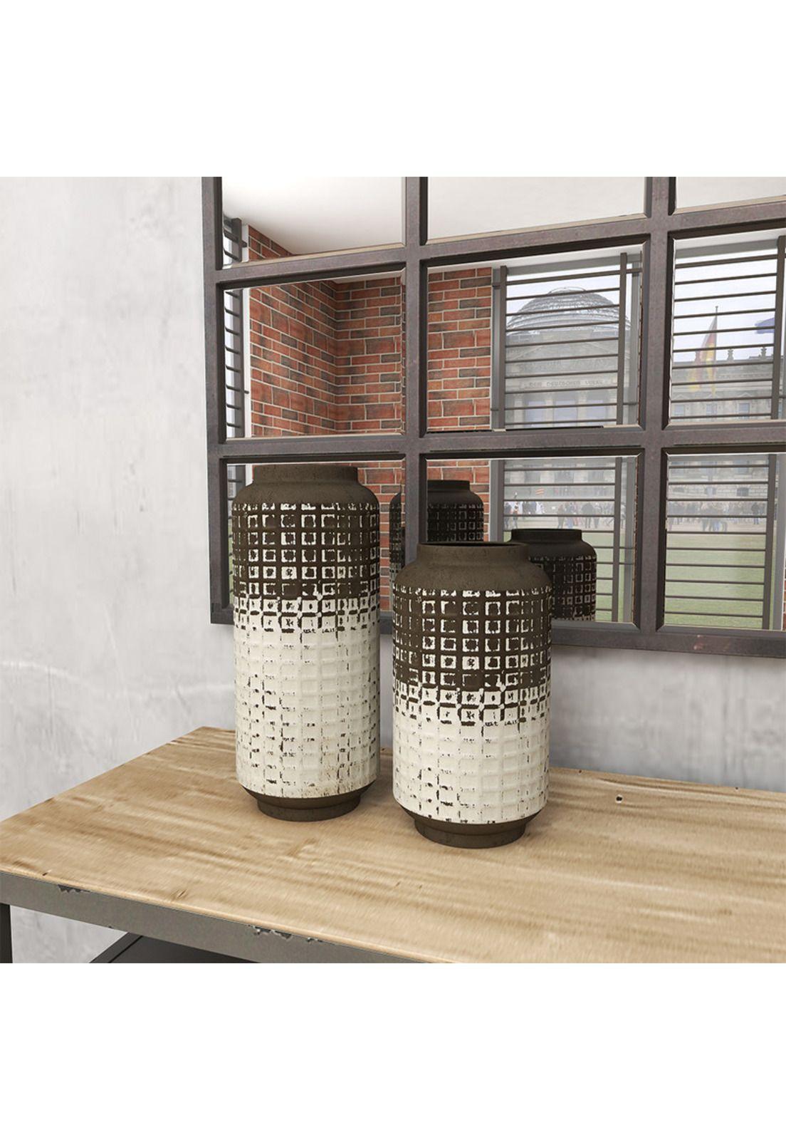 Set Jarrones Boho Metal-5