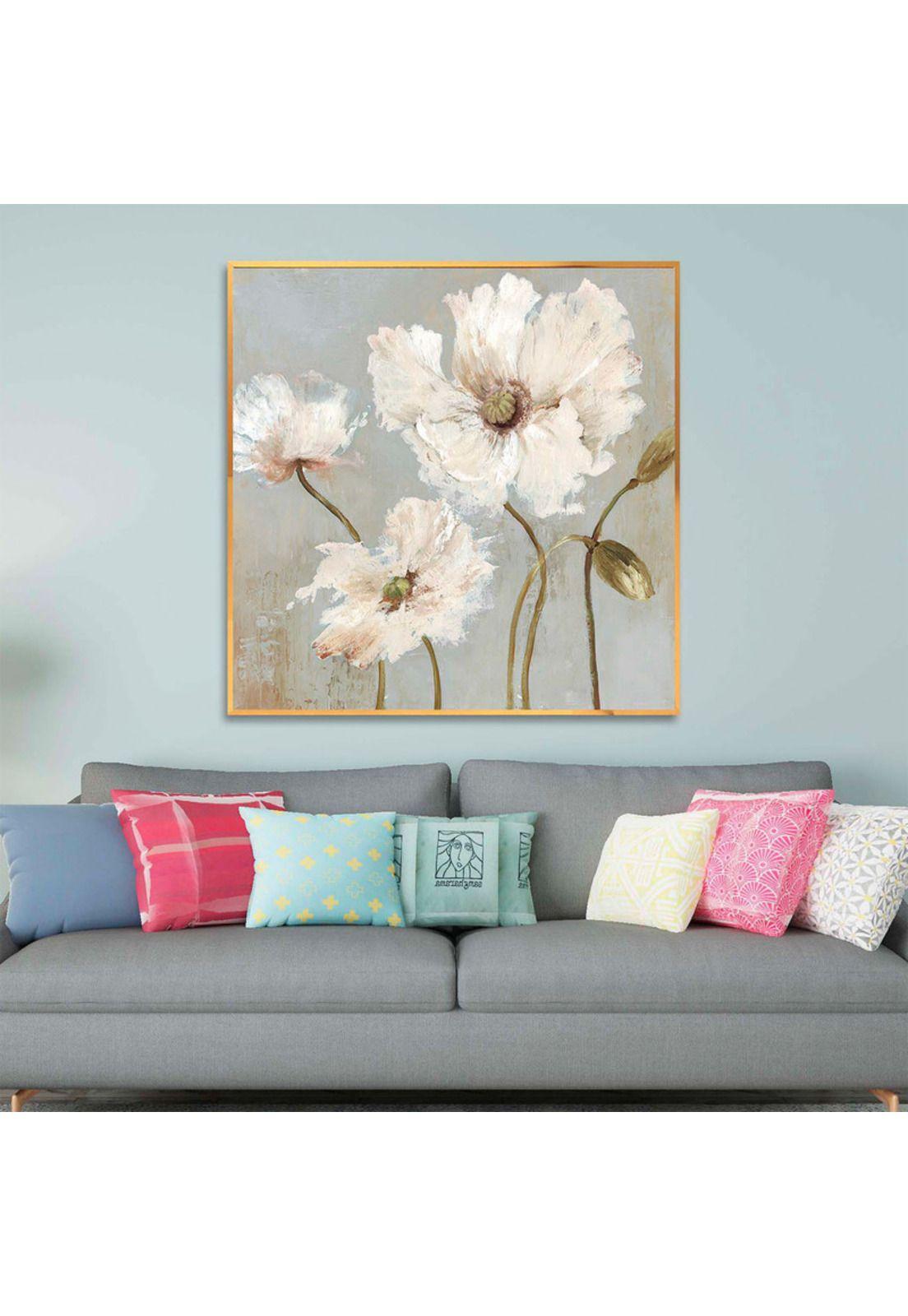 Cuadro Mis Flores Blancas 100x100-3