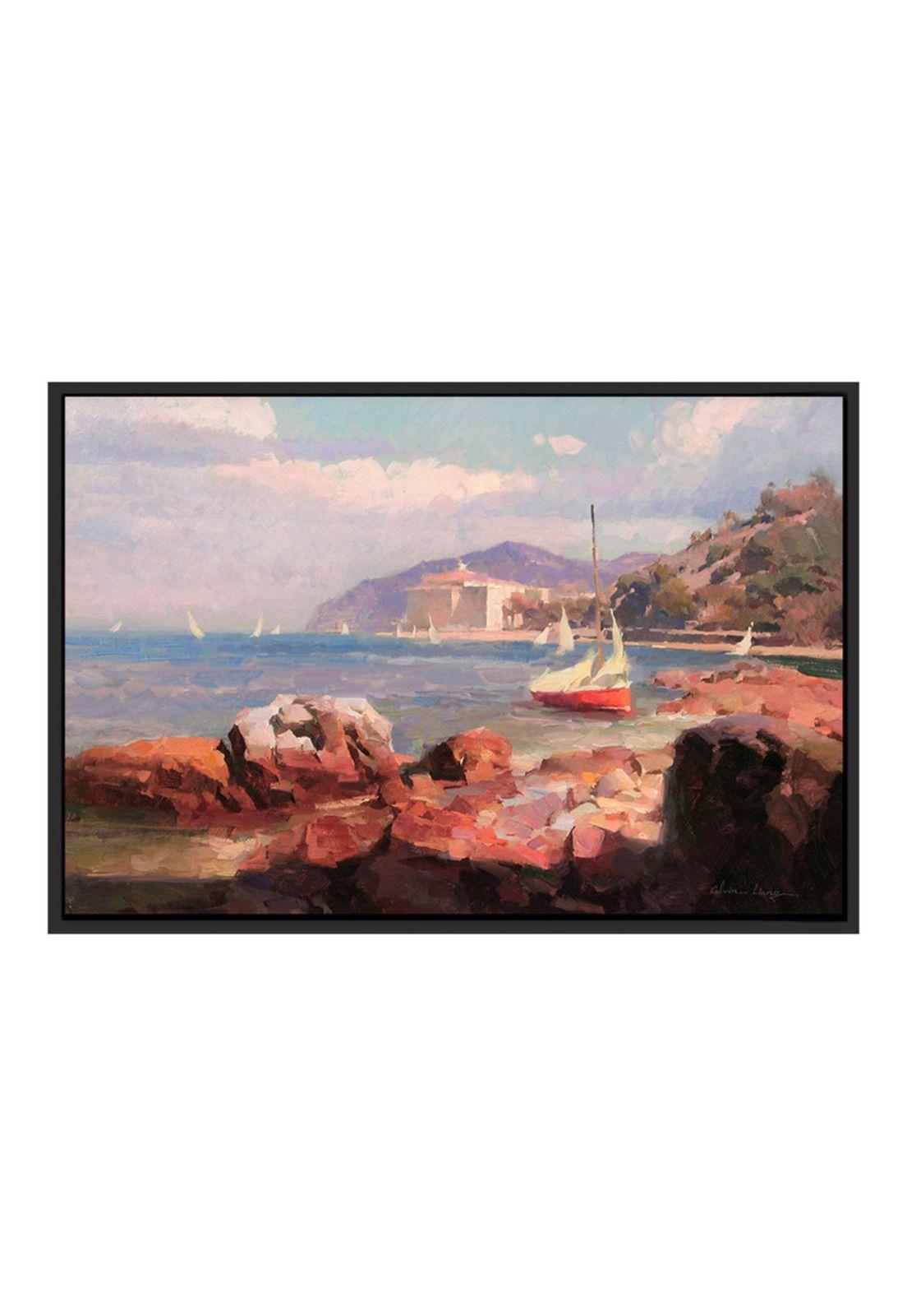 Cuadro Bote en las Rocas 120x80-0