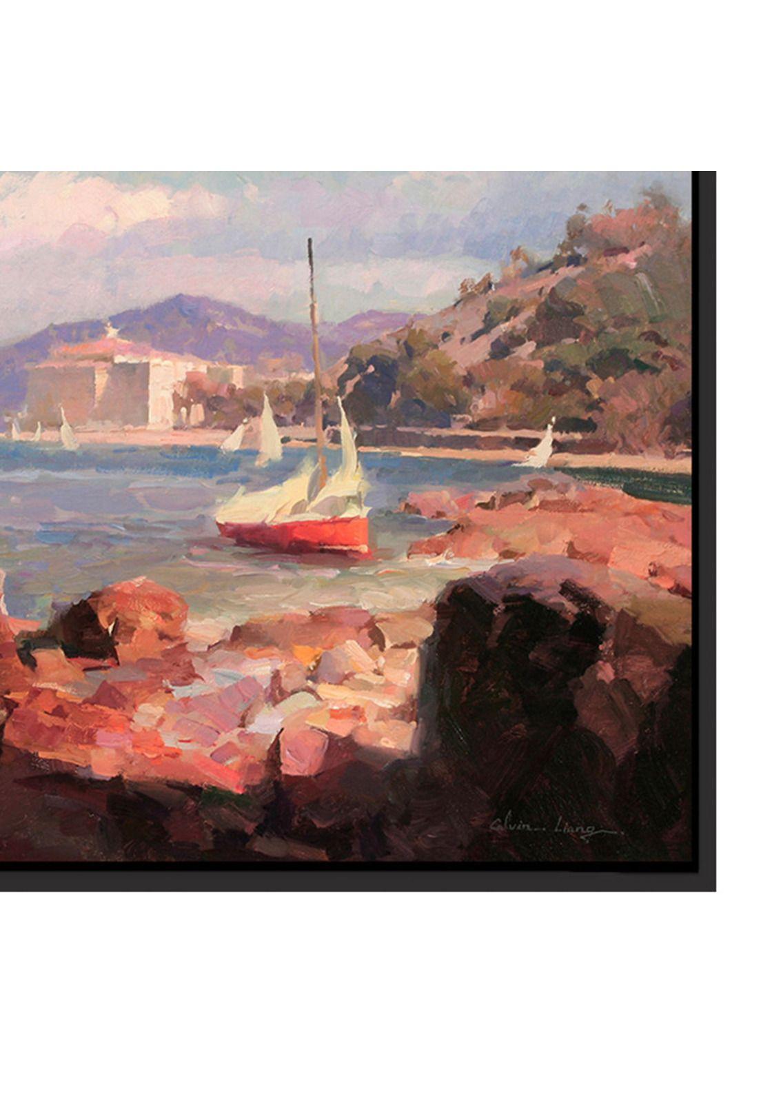 Cuadro Bote en las Rocas 120x80-2