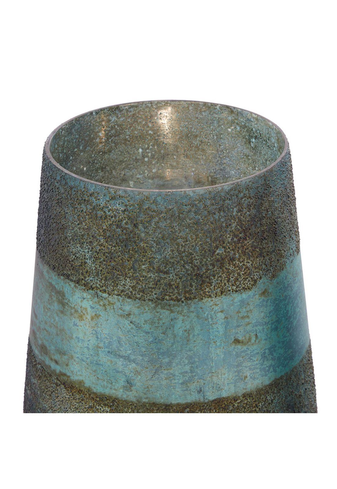 Set Porta Velas Green Glass-3