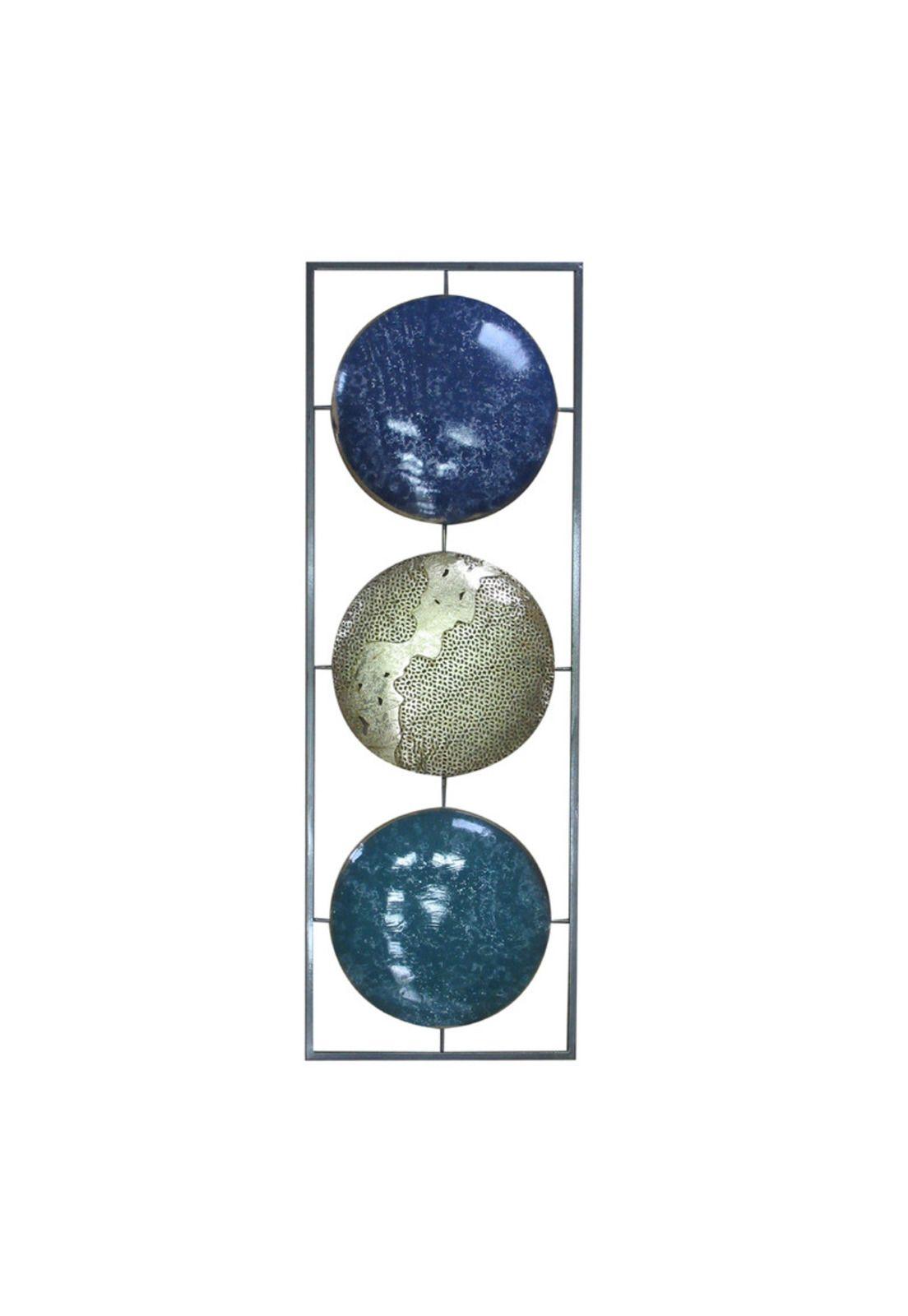 Cuadro Metálico Tres Mundos 31x90 cms-0